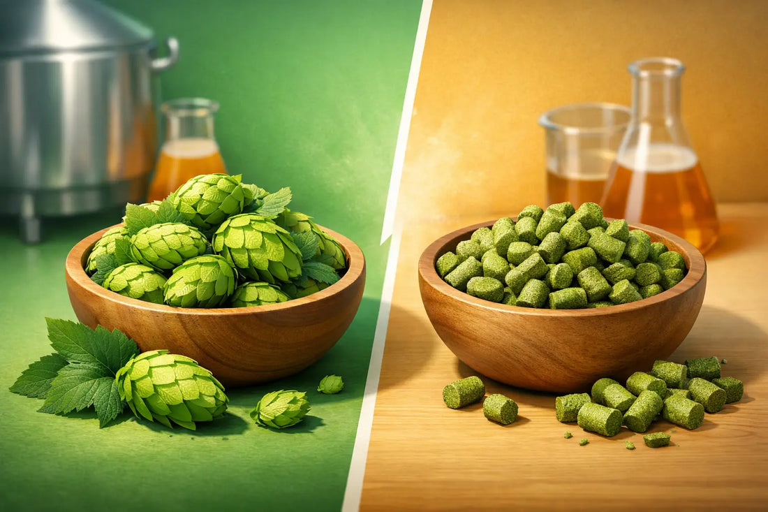 Whole Leaf Hops vs Pellets: Which to Use?