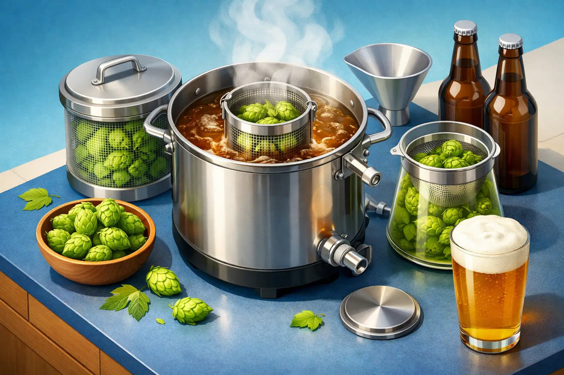 How to Brew Whole Leaf Hops Without the Mess