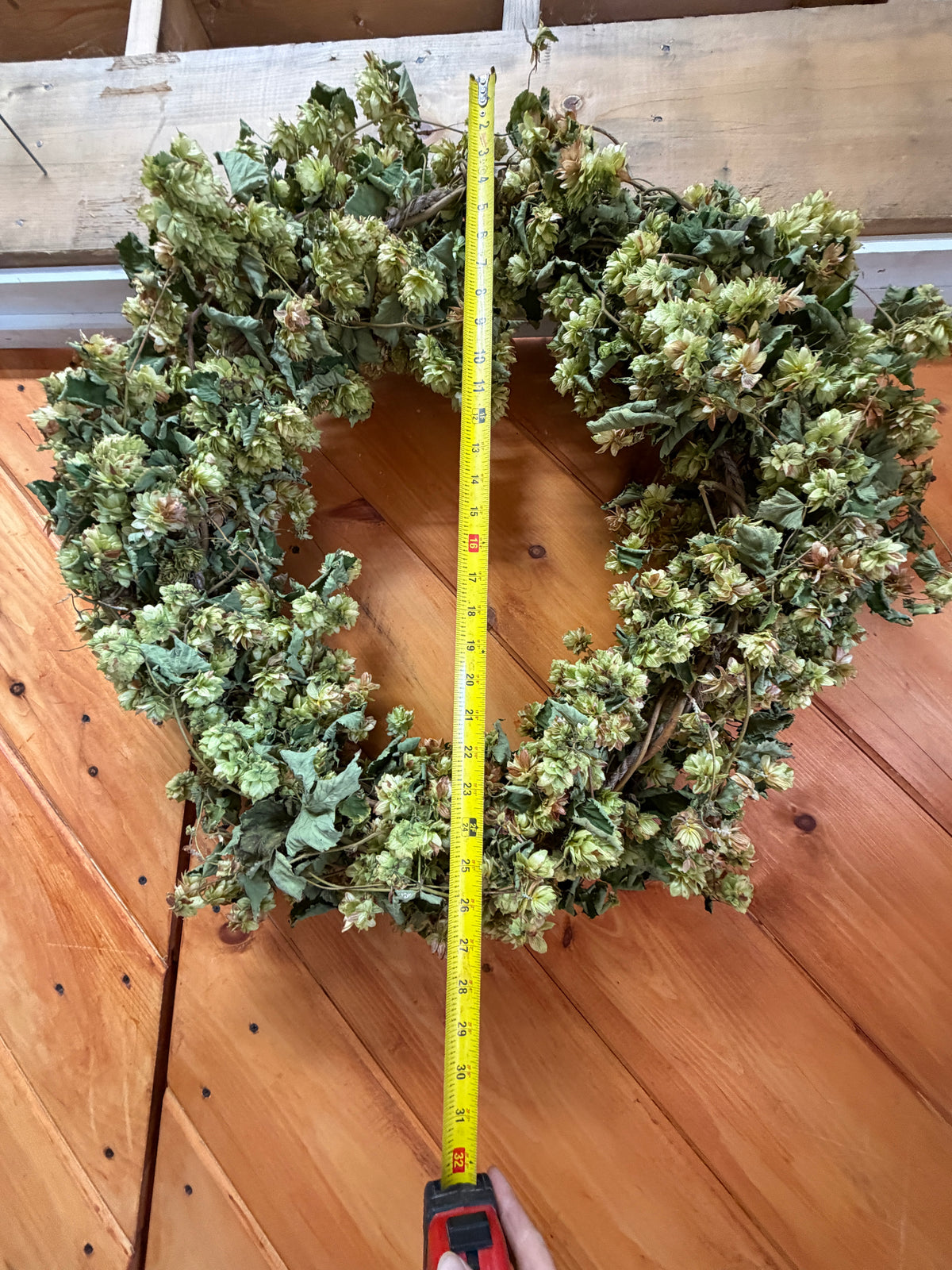 Dried Hop Wreath – Preserved for Wedding & Fall Decor - Hops Flower